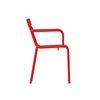 Flash Furniture Red All-Weather Steel Dining Chair XU-CH-10318-ARM-RED-GG